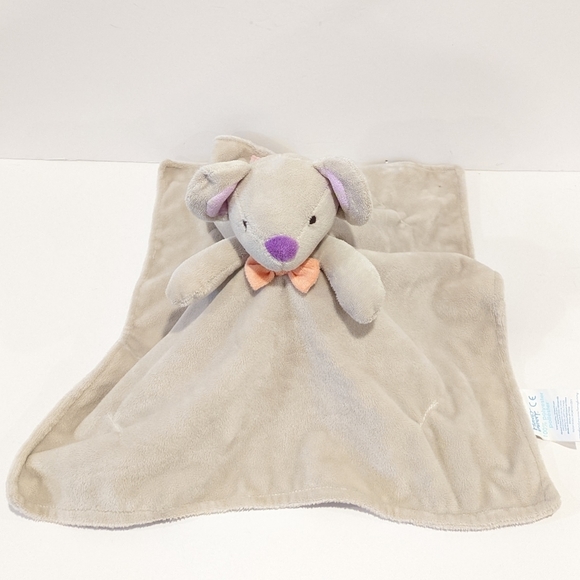 Honey Bunny grey mouse security blanket lovey - Picture 3 of 8